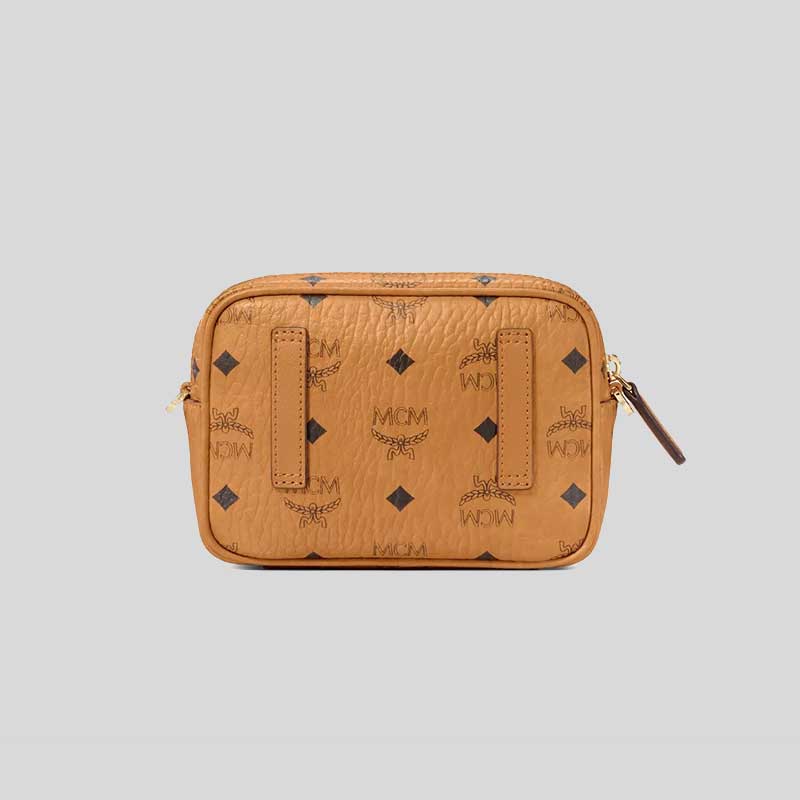 MCM Aren Crossbody In Visetos Cognac MMRAAKC03CO001