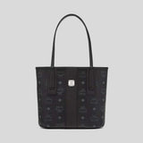 MCM Mini Reversible Liz Shopper in Visetos Black MWPDALR01BK001 lussocitta lusso citta