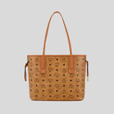 MCM Small Reversible Liz Shopper in Visetos Cognac MWPDSLR04CO001