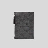 MCM Himmel Bifold Snap Wallet In Lauretos Dark Grey MXSEAAC05ED001