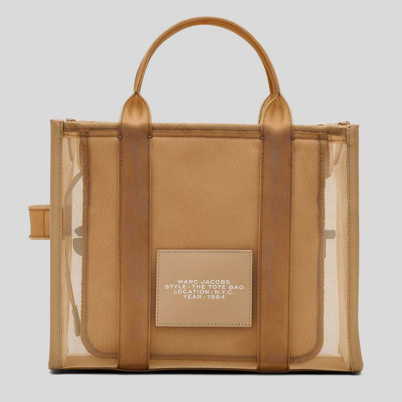 MARC JACOBS The Mesh Medium Tote Bag Camel H005M06SP21