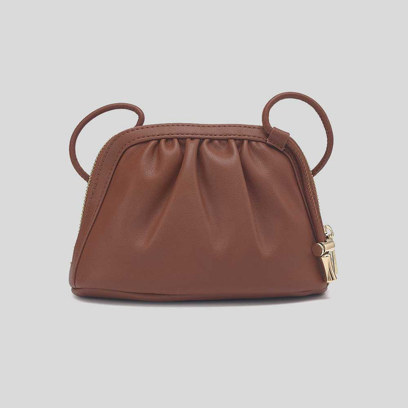 A.P.C. Ninon Small Drawstring Bag Nut Brown PUAATF61765