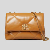 TORY BURCH Kira Diamond Quilt Convertible Shoulder Bag Tan 154704 lussocitta lusso citta