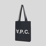 A.P.C. Laure Unisex Shopping Tote Bag Indigo COCSXM61445IAI