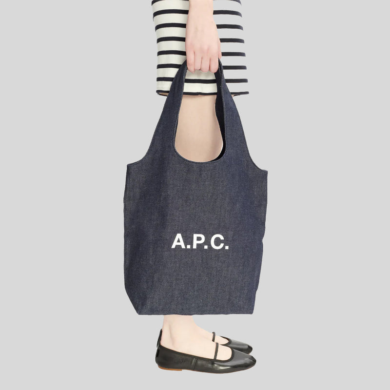 A.P.C. Ninon Small Unisex Tote Bag Indigo COCSXM61861IAI