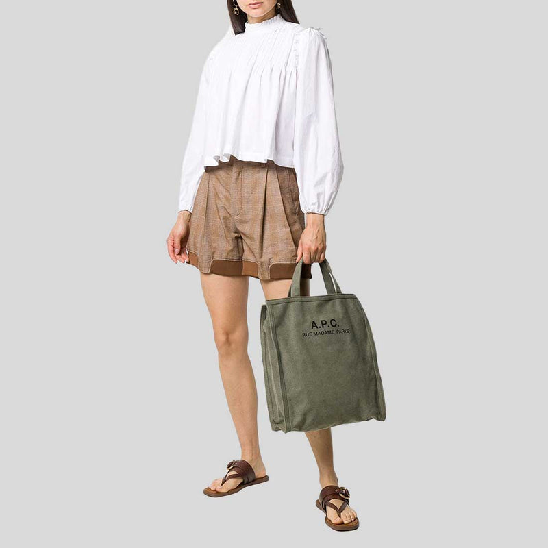 A.P.C. Recuperation Shopping Bag Khaki CODBMH61318JAA