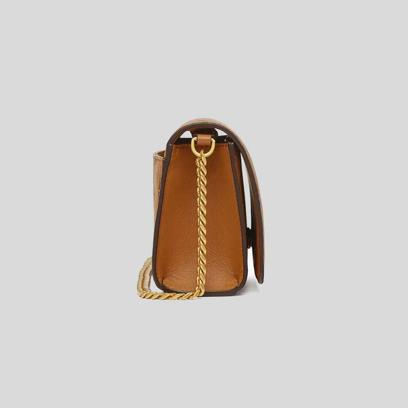 MCM Aren Shoulder Bag In Visetos Cognac MWREATA01CO001