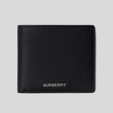 BURBERRY Men's Reg CC Grainy Leather Bifold Wallet Black 80840721