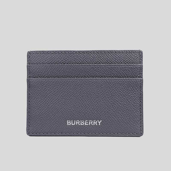 BURBERRY Sandon Business Grained Leather Card Holder Store Grey 80742761