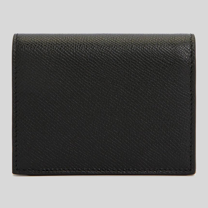 Salvatore Ferragamo Calf Leather Small Wallet On Chain Black 0746680