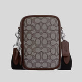 COACH Stanton Crossbody In Signature Jacquard Oak/Maple CH097