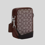 COACH Stanton Crossbody In Signature Jacquard Oak/Maple CH097