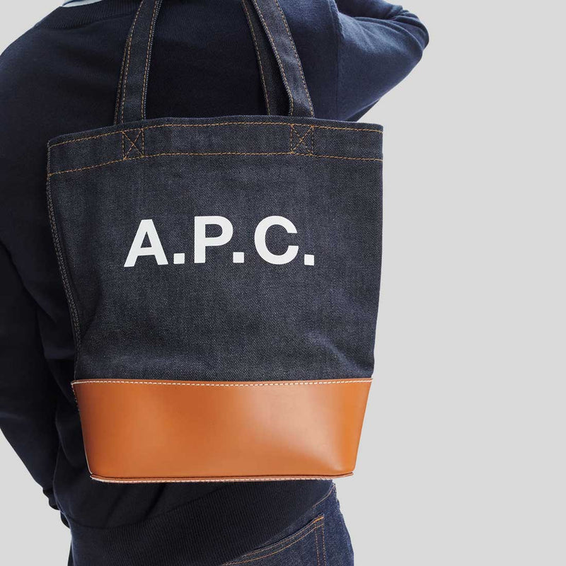 A.P.C. Axel Small Unisex Tote Bag Caramel CODDPM61568CAF