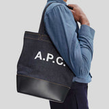 A.P.C. Axel Small Unisex Tote Bag Navy CODDPM61568IAK