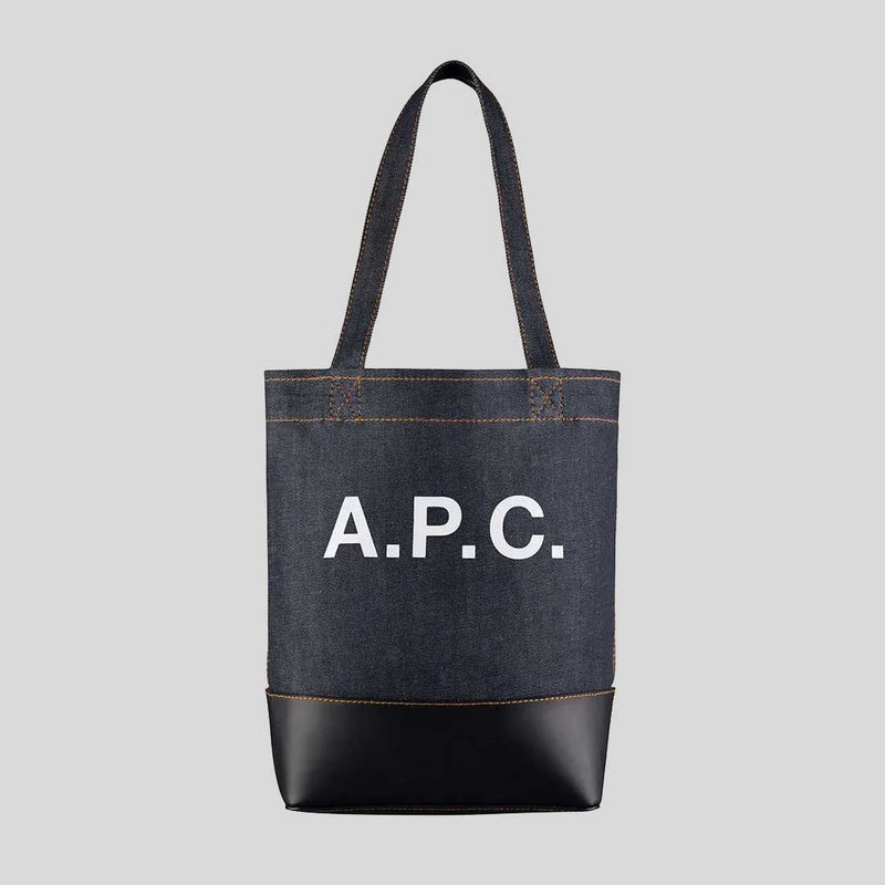 A.P.C Axel Small Unisex Tote Bag Navy CODDPM61568IAK lussocitta lusso citta