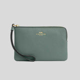 COACH Corner Zip Wristlet Sage CP483