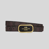 COACH Women's Signature Buckle Cut To Size Reversible Morgan Belt Brown Black CR436