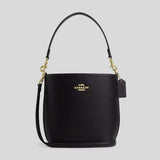 COACH City Bucket Bag In Pebble Leather Black CT801 lussocitta lusso citta