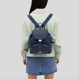 COACH Pace Large Backpack In Signature Jacquard Dark Denim CT812