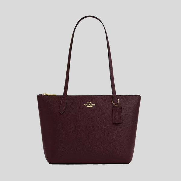 COACH Fiona Zip Tote Bag Merlot CW395