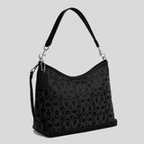 COACH Laurel Shoulder Bag With Signature Rivets Black CX258