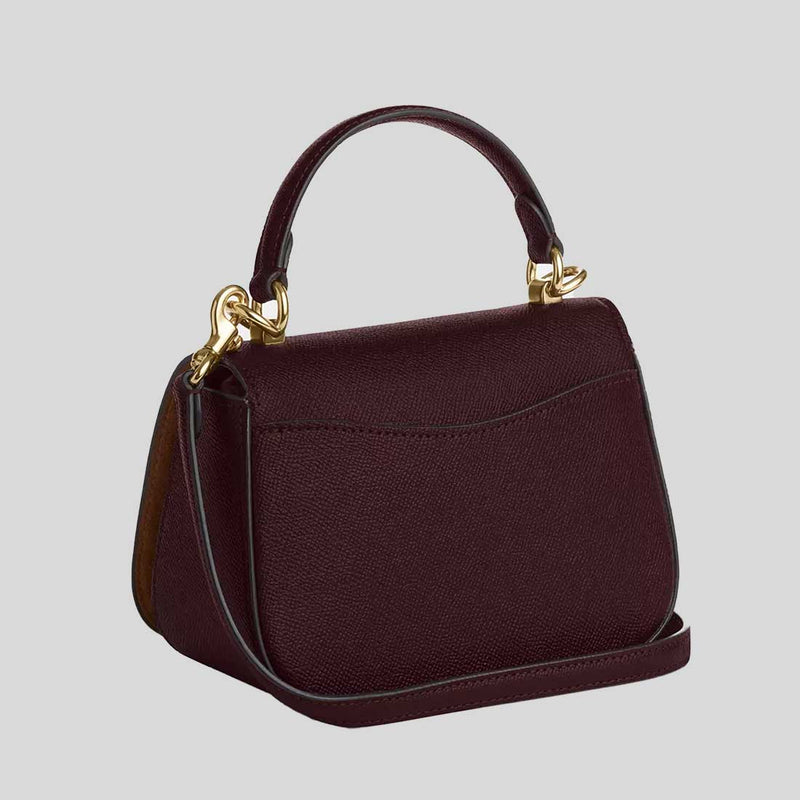 COACH Lysa Top Handle Bag Merlot CX575