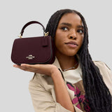 COACH Lysa Top Handle Bag Merlot CX575