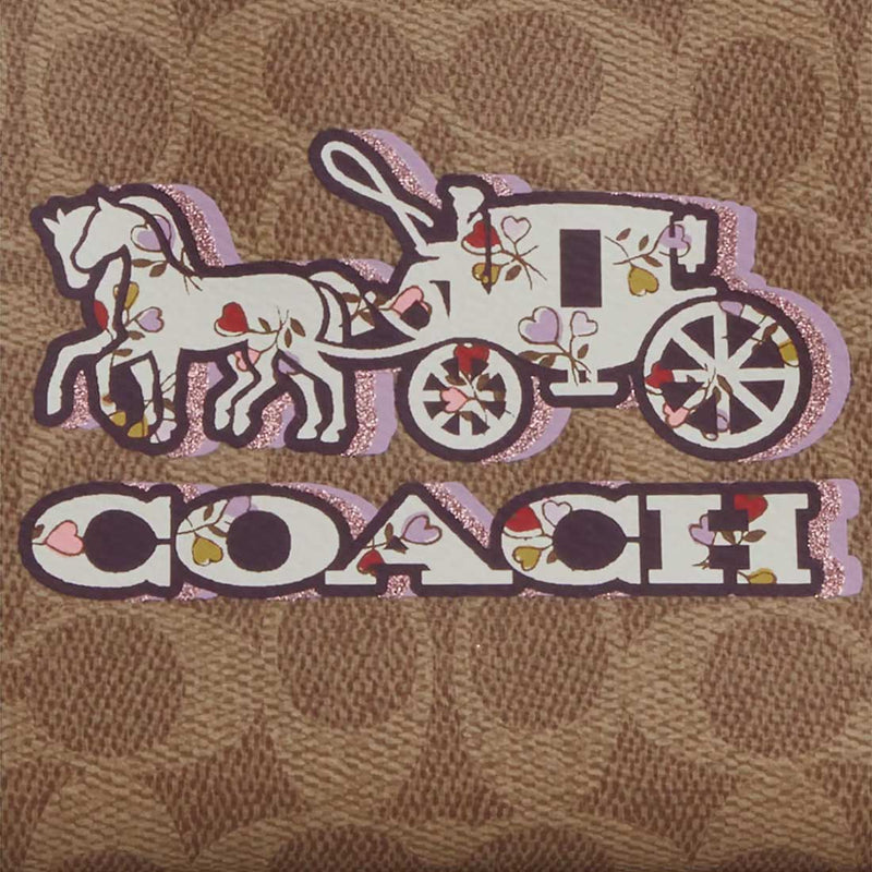 COACH Zip Top Crossbody Bag In Signature Canvas With Horse And Carriage Print CX606