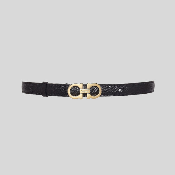 Ferragamo Women's Sized Gancini Belt Black 675180 lussocitta lusso citta