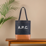 A.P.C. Axel Small Unisex Tote Bag Caramel CODDPM61568CAF