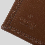 GUCCI GG Supreme Interlocking G Wallet With Coin Compartment Brown 673000