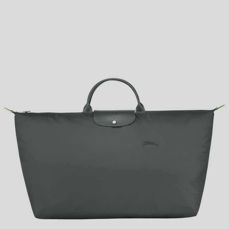 LONGCHAMP Le Pliage Green M Travel Bag Graphite L1625919 lussocitta lusso citta