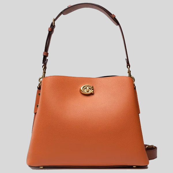 Coach turnlock shoulder bag in colorblock hot sale