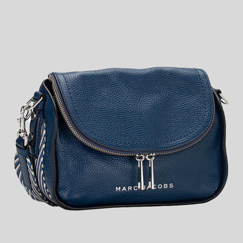 MARC JACOBS The Groove Leather Mini Messenger Bag Azure Blue 4S4HMS004H01