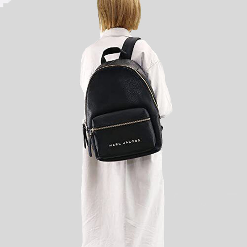 Marc jacobs discount black leather backpack