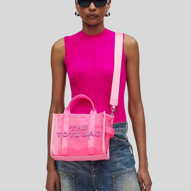 Mesh tote pink online