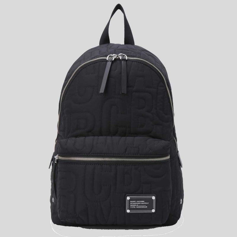 MARC JACOBS Nylon Jumbled Logo Backpack Black 4S4HBP001H02