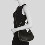 MARC JACOBS Small Leather Hobo Bag Black 4P3HSH018H02