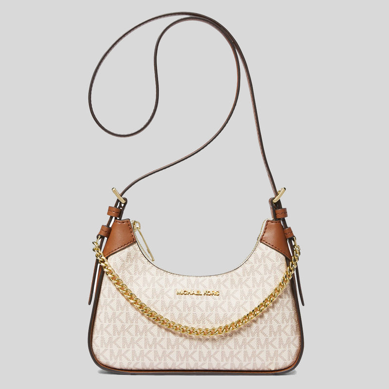 MICHAEL KORS Wilma Small Signature Logo Crossbody Bag Vanilla 35H3G3WC5B