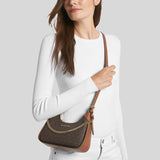 MICHAEL KORS Wilma Small Signature Logo Crossbody Bag Brown 35H3G3WC5B