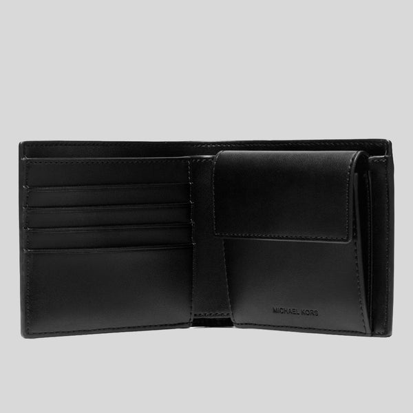 MICHAEL KORS Rivington Leather Billfold Wallet With Coin Pouch Black 36F4LRVF3U