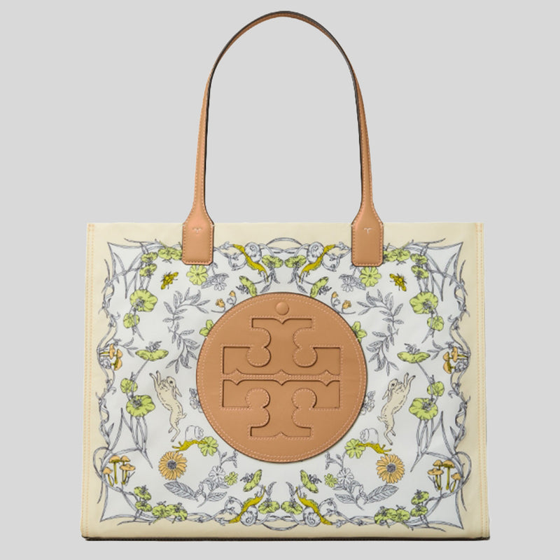 TORY BURCH Ella Printed Tote Rabbit Field 146967