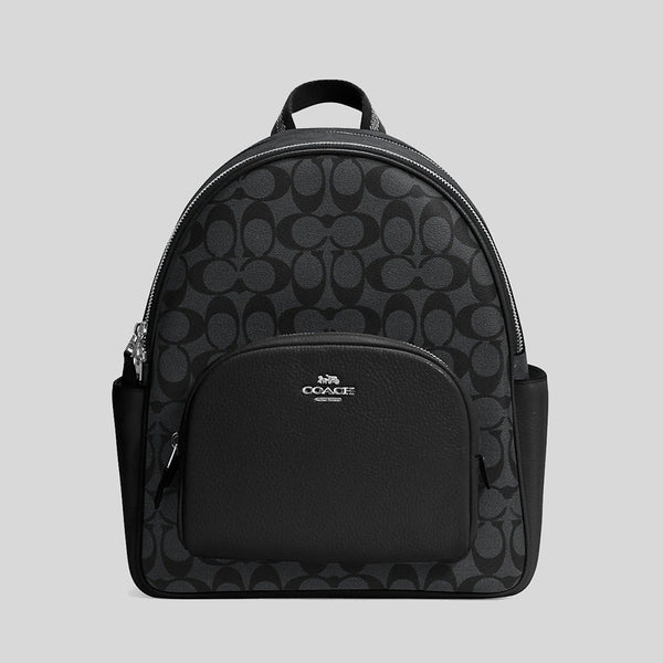 All black outlet coach backpack