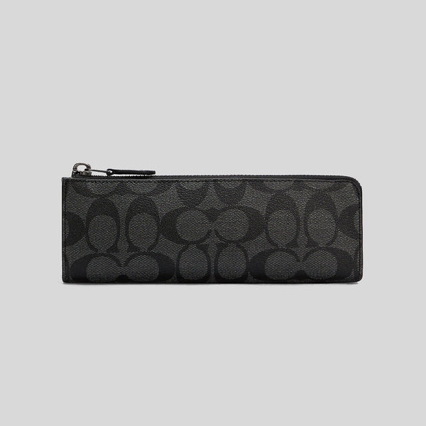 Coach Organizational Case In Signature Canvas Charcoal C6986