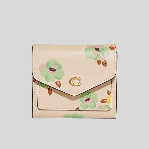 Coach Wyn Small Wallet With Floral Print Ivory Multi CI192