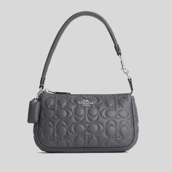 COACH Nolita 19 With Signature Leather Industrial Grey CM239