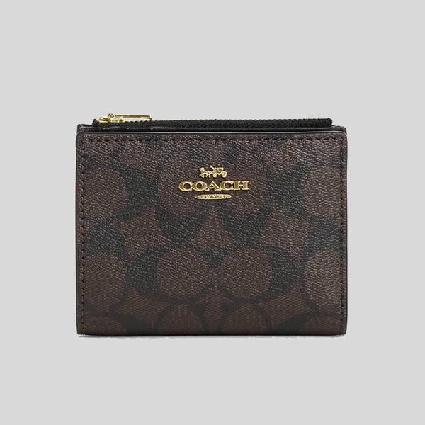 Coach Outlet Micro Wallet In Brown