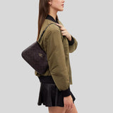 COACH Penelope Shoulder Bag In Signature Canvas Brown/Black CO953