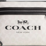 COACH Carry All Pouch In Signature Canvas Chalk/Black Multi CP198