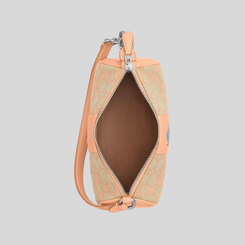 COACH Nolita Barrel Bag In Signature Jacquard Faded Blush CU003